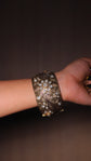 Floral Polki Cuff Bangle