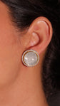 Round Polki Stud Earrings