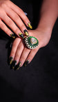 Emerald Radiance Polki Ring