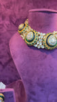 Zahira Polki Enamel Choker Set