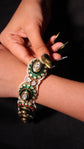 Dual-Style Enamel Stone Choker-Bracelet