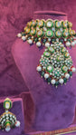 Zareen Polki Meenakari Emerald Choker Set