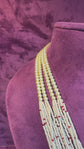 Scarlet Bloom Beaded Necklace Set