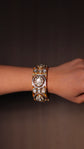 Polki Elegance Hinged Bangle