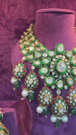 Aarohi Polki Emerald Bridal Set