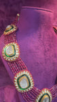 Gulnaar Polki Enamel Necklace Set