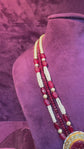 Scarlet Harmony Beaded Necklace Set