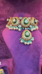 Meenakari Ruby Diamond Bridal Necklace Set