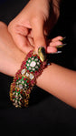 Royal Pacheli Kundan-Meenakari Bangle