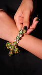 Emerald Radiance Kundan Bracelet-Necklace