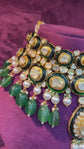 Emerald Polki Necklace Set